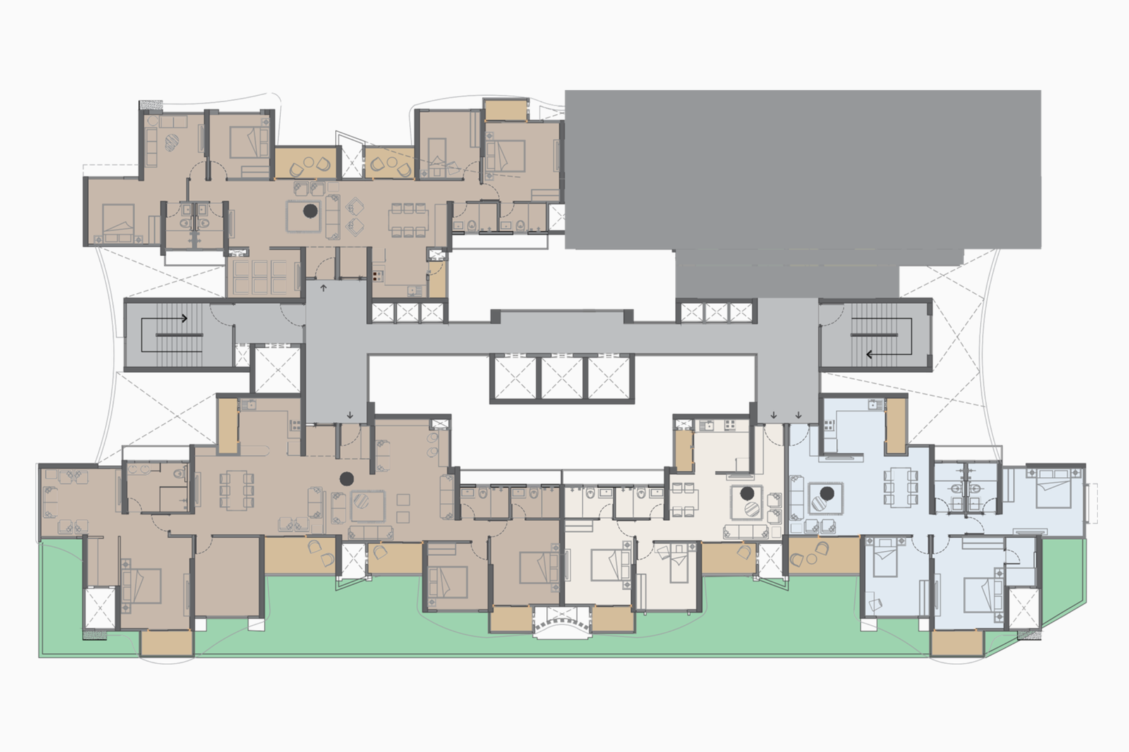 TOWER-3   Podium 3 / First Floor Plan