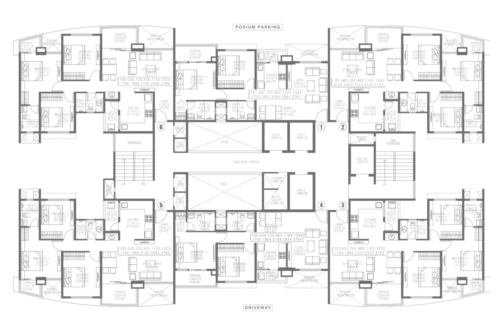 E-WING | TYPE-2,2.5 BHK