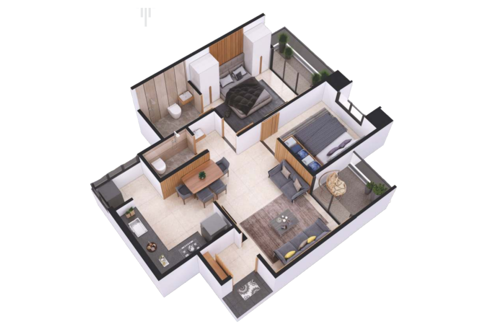 Wing A- 2 BHK
