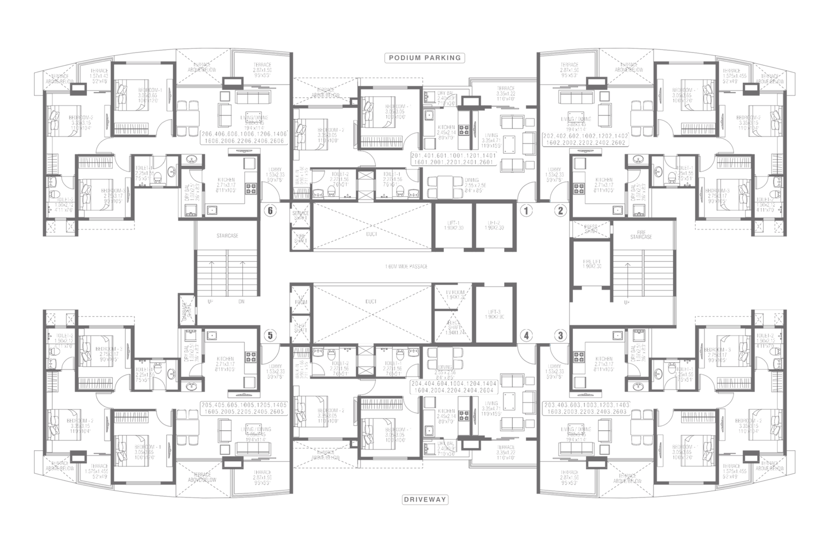 E-WING | TYPE-2,2.5 BHK