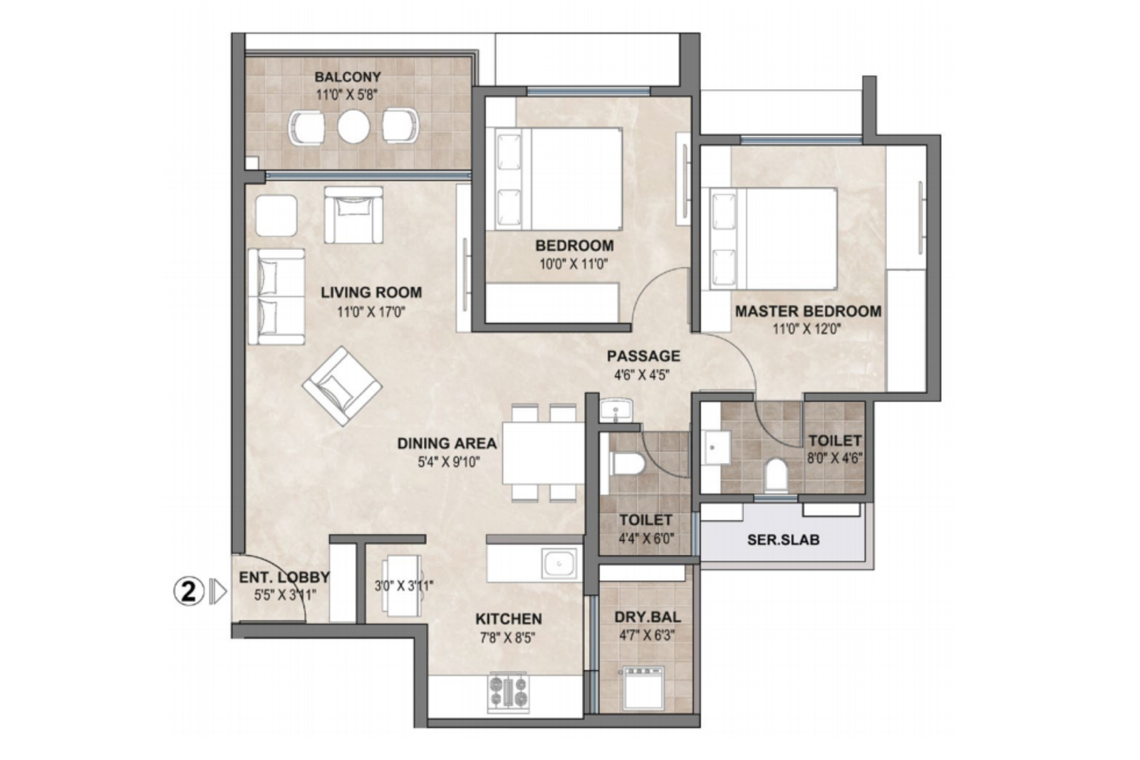 2 BHK