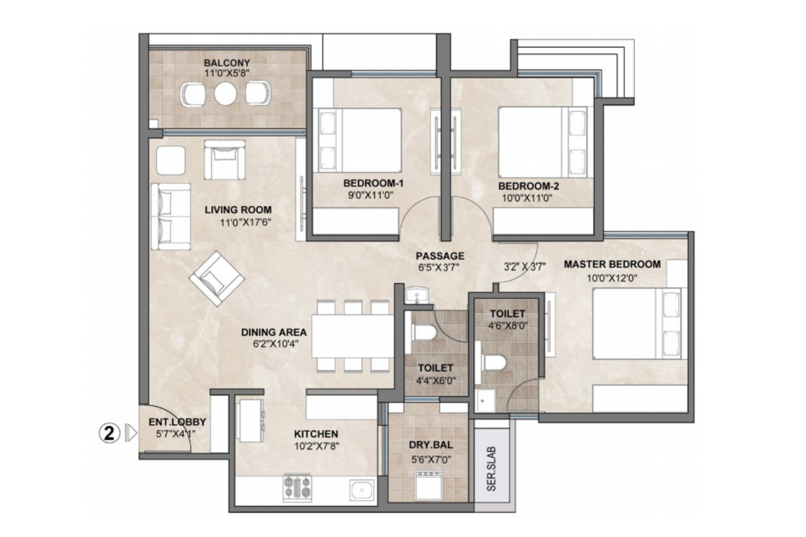 3 BHK