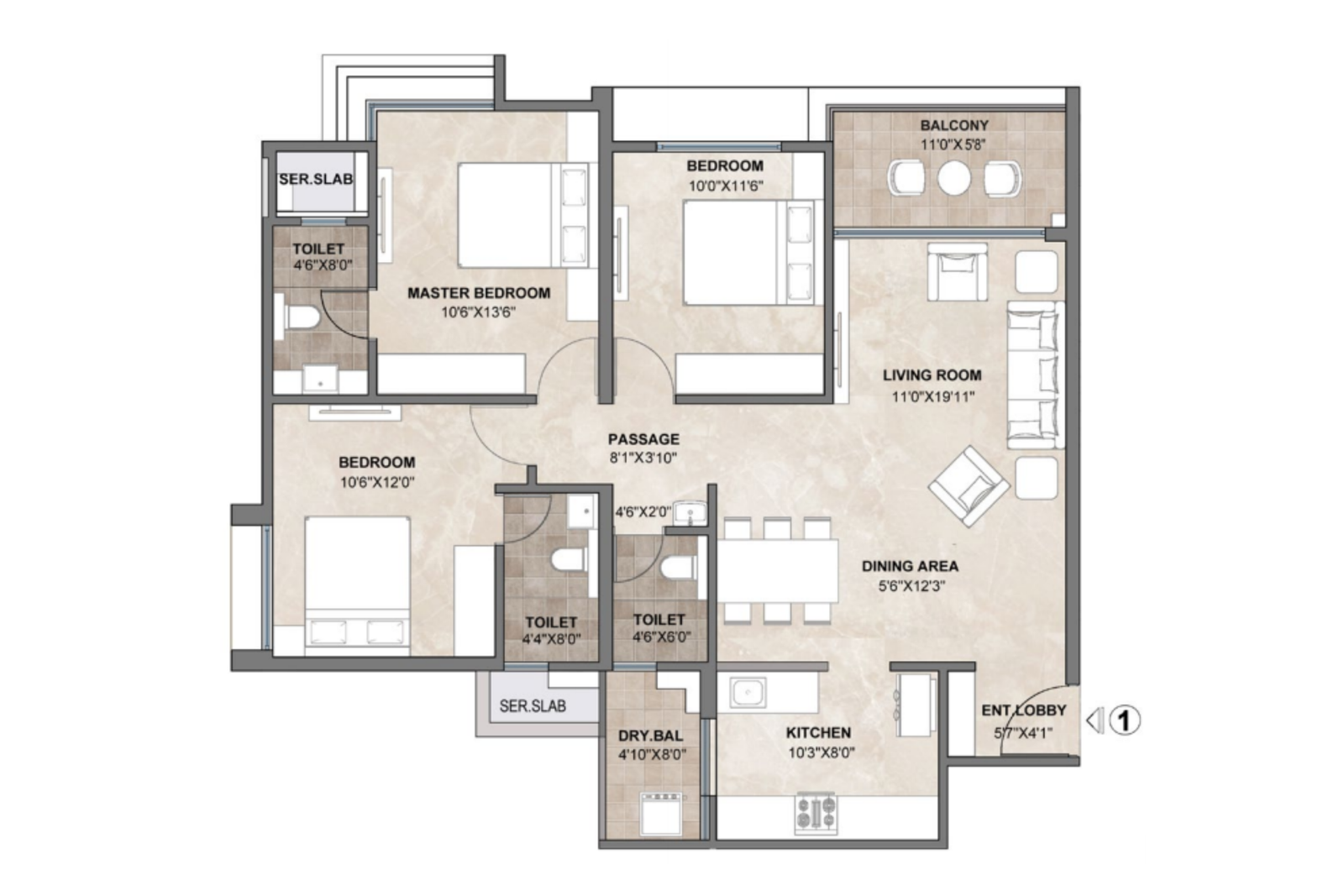 3 BHK