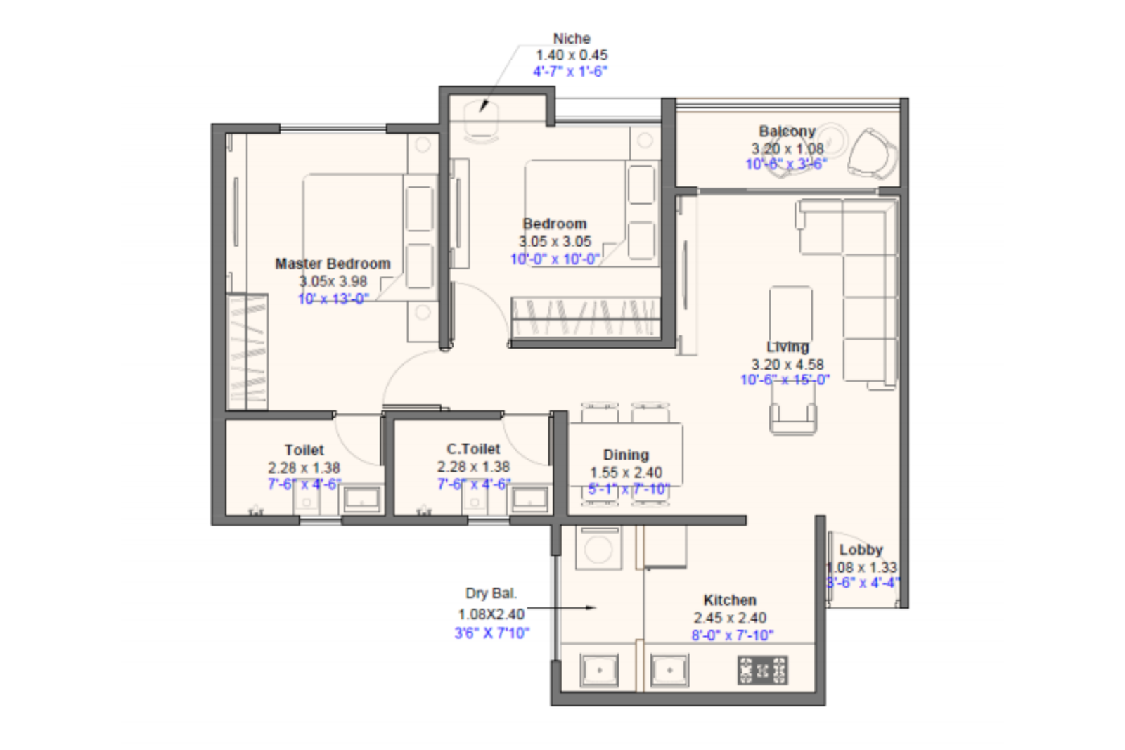 2 BHK