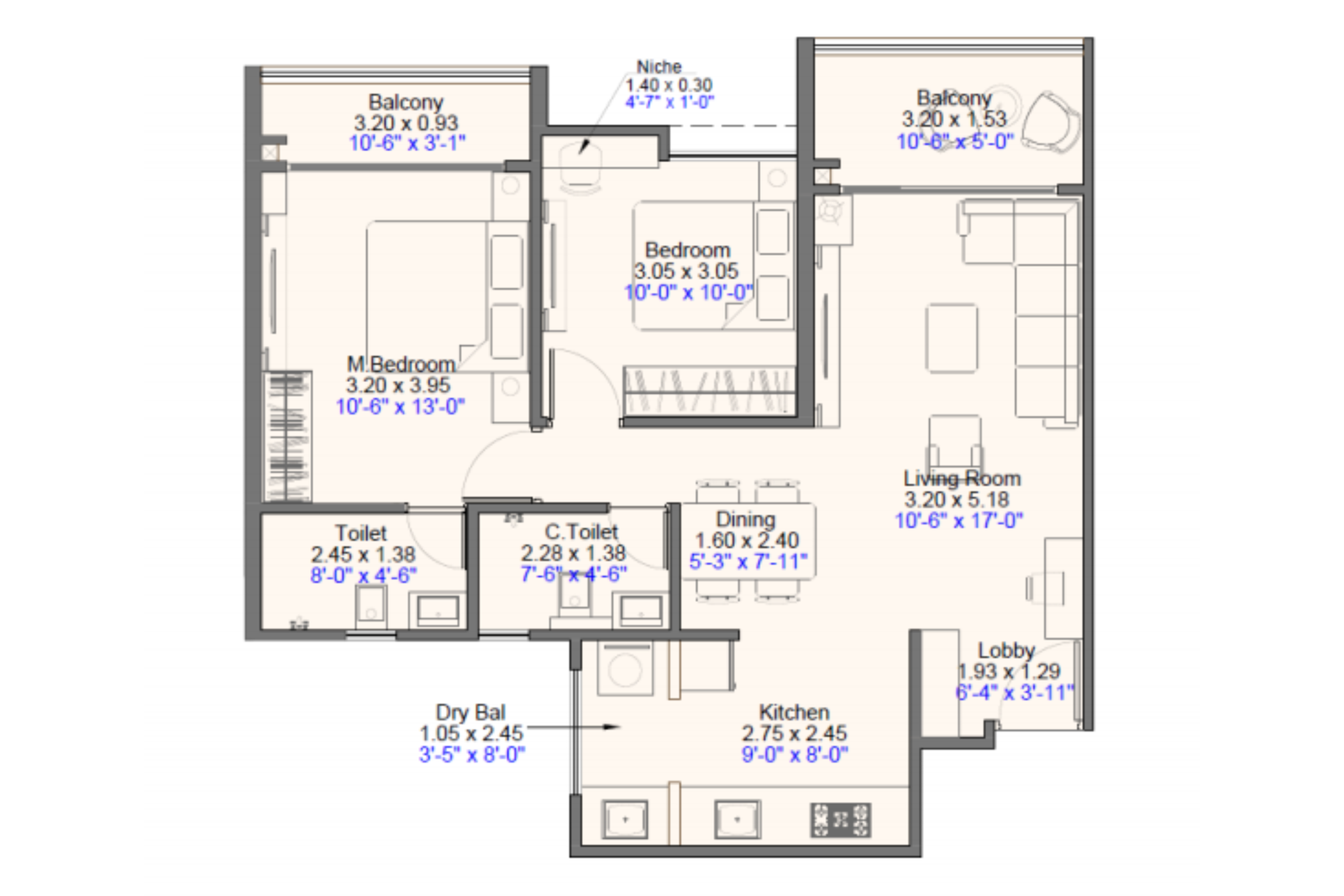 2 BHK