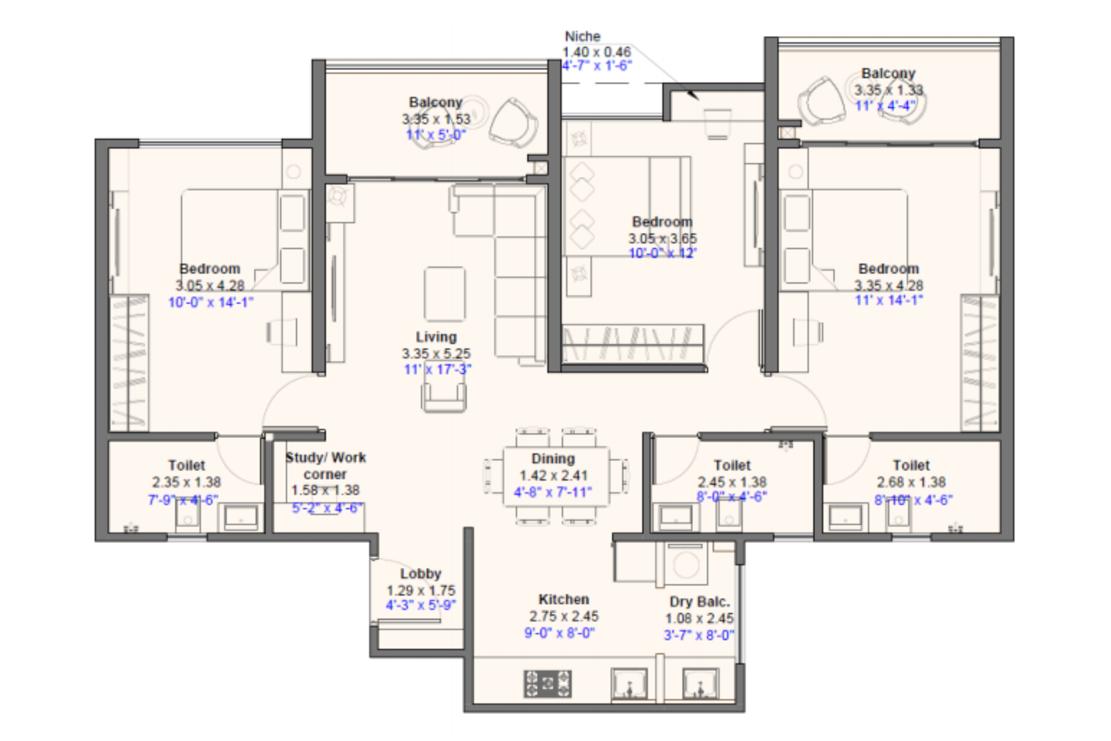 3 BHK