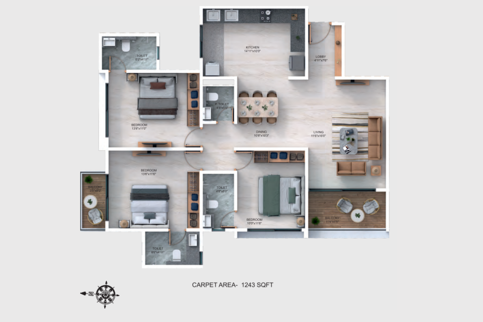 3 BHK