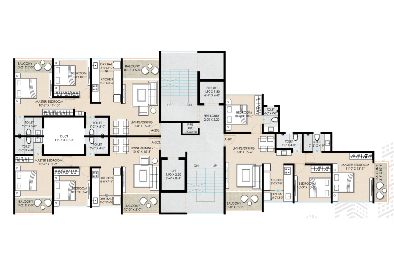 A - WING 3 & 2 BHK