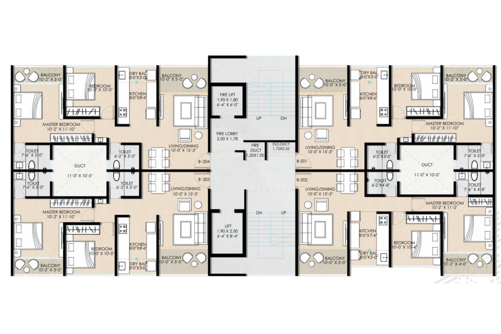 B - WING 2 BHK
